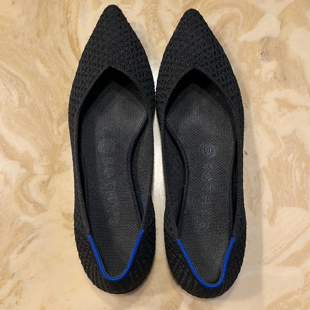 Rothy’s Women’s Flats in Black Solid, Size 7.5